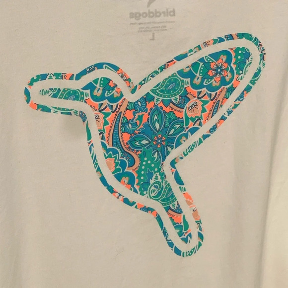 Birddogs Paisley Hummingbird Logo T-shirt Women’s Large - Picture 2 of 4
